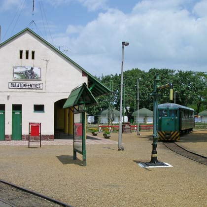 Schmalspurbahn von Balatonfenyves nach Csisztapuszta