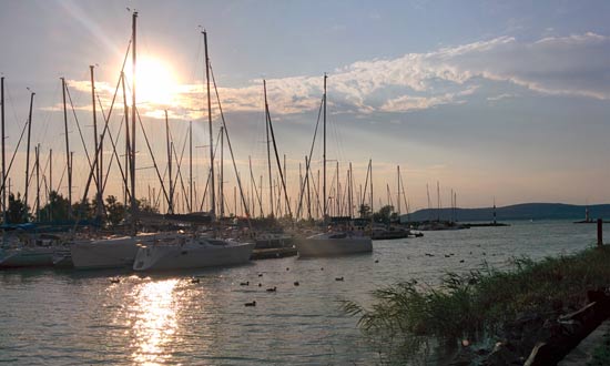 Mole und Hafen in Balatonlelle