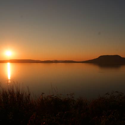 Blick von Fonyód auf den Balaton